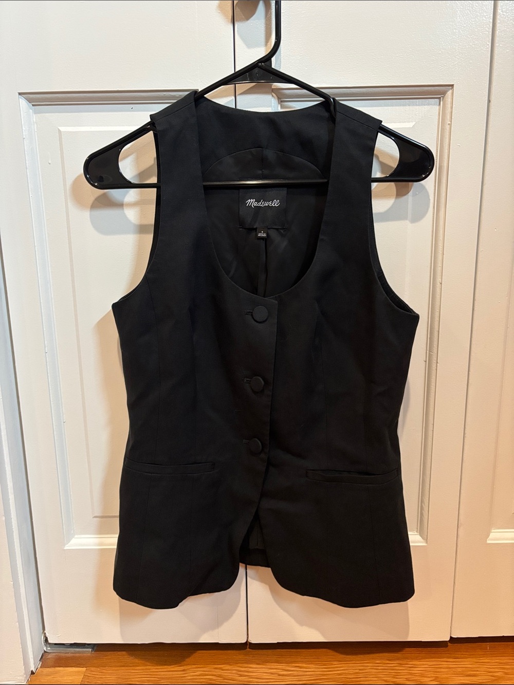 Madewell Black Vest - Size 4